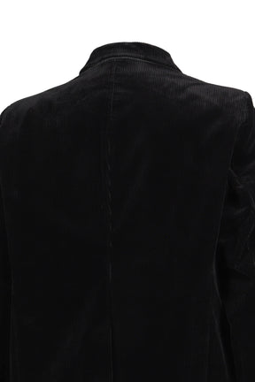 SWITCH FRONT CORDUROY BLAZER / BLK
