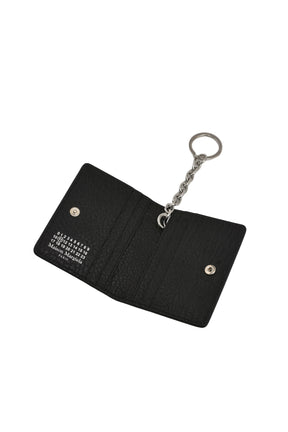 CARD HOLDER CLIP 2 KEY RING / BLK