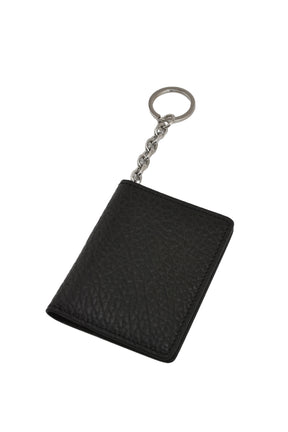 CARD HOLDER CLIP 2 KEY RING / BLK