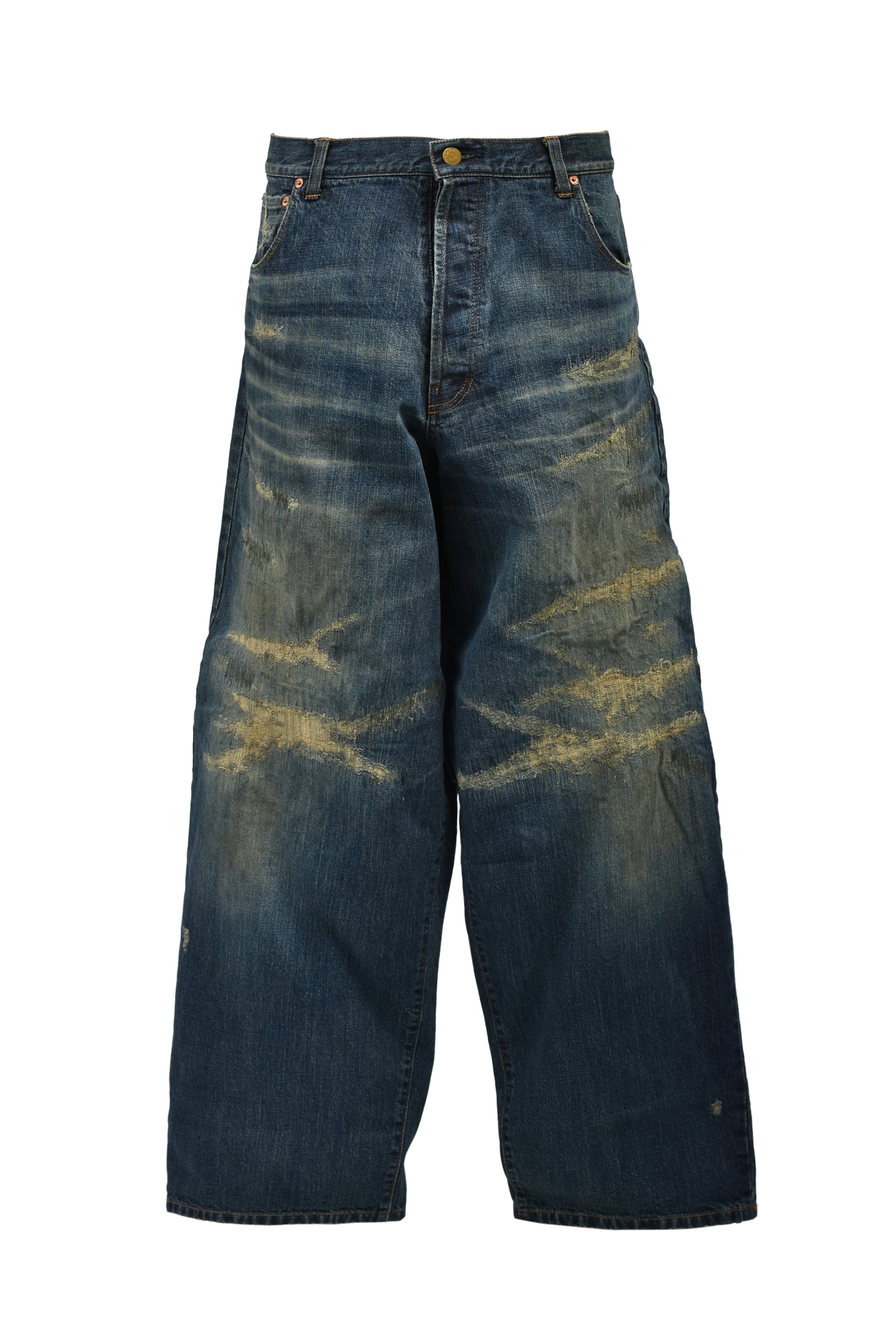 SUPER BAGGY REPAIRED JEANS / IND
