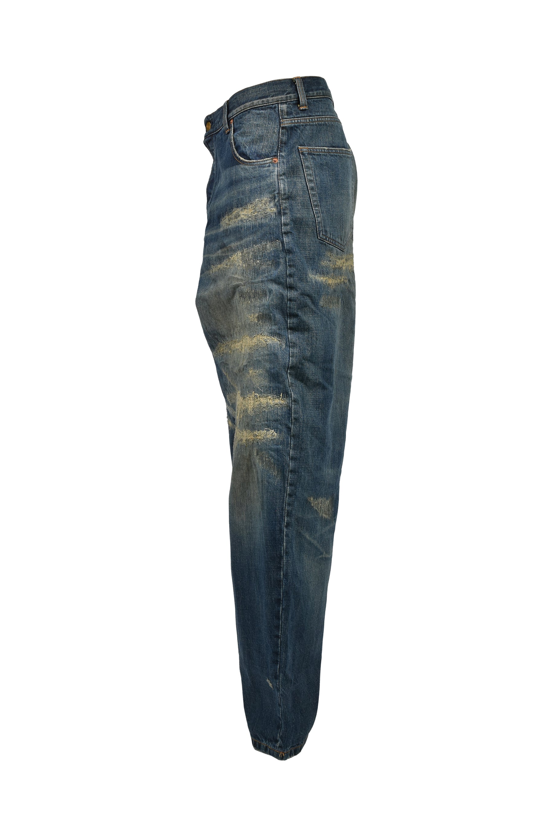 SUPER BAGGY REPAIRED JEANS / IND
