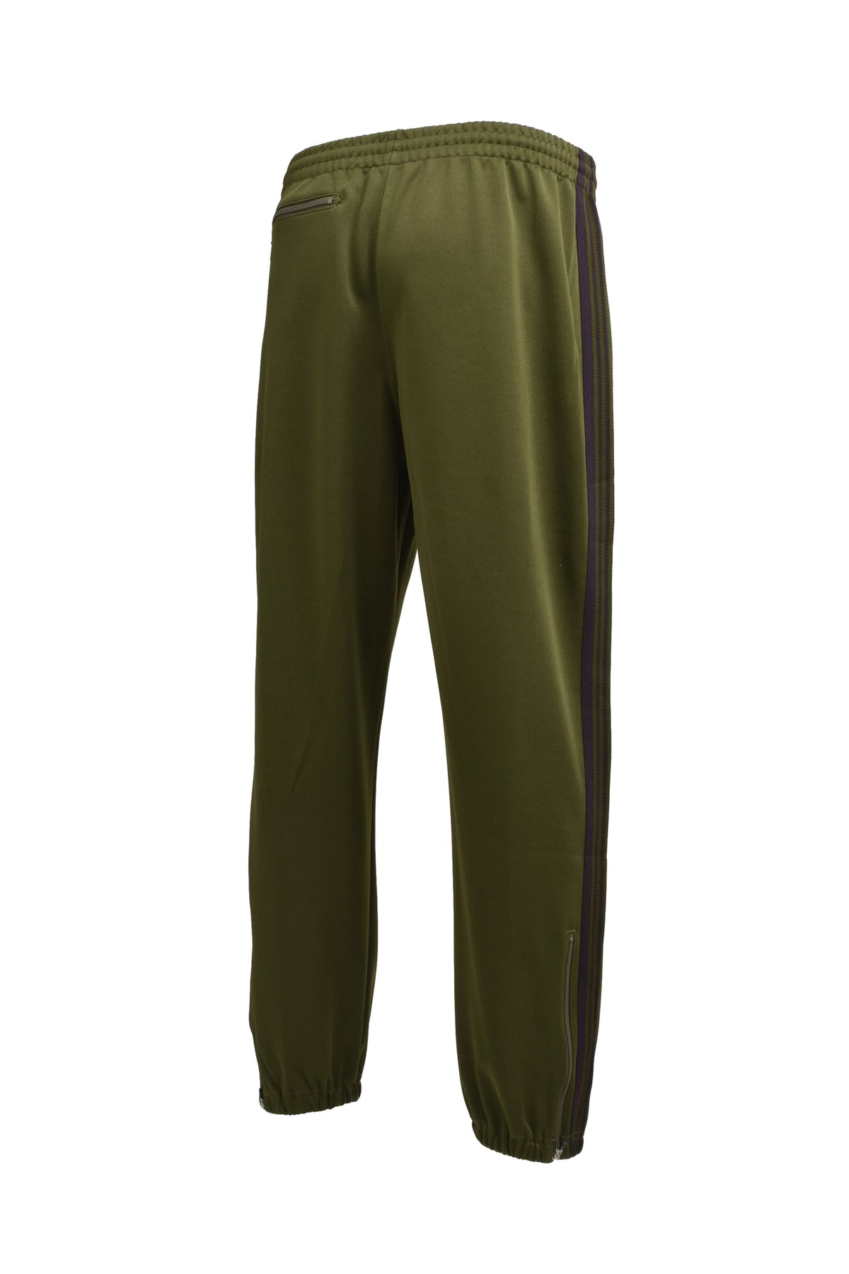 ZIPPED TRACK PANT - POLY SMOOTH / OLV