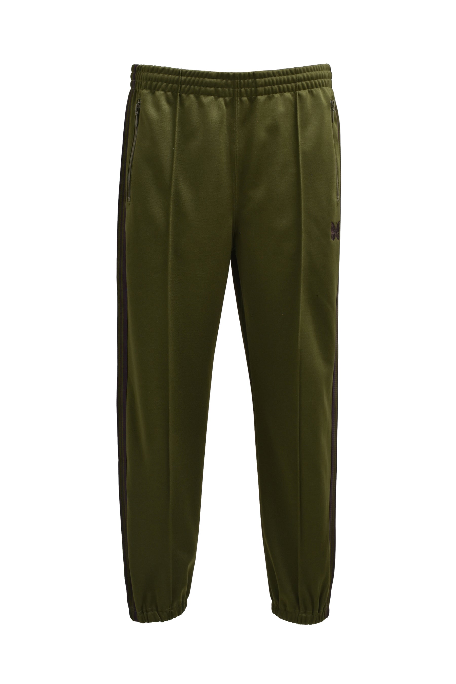 ZIPPED TRACK PANT - POLY SMOOTH / OLV