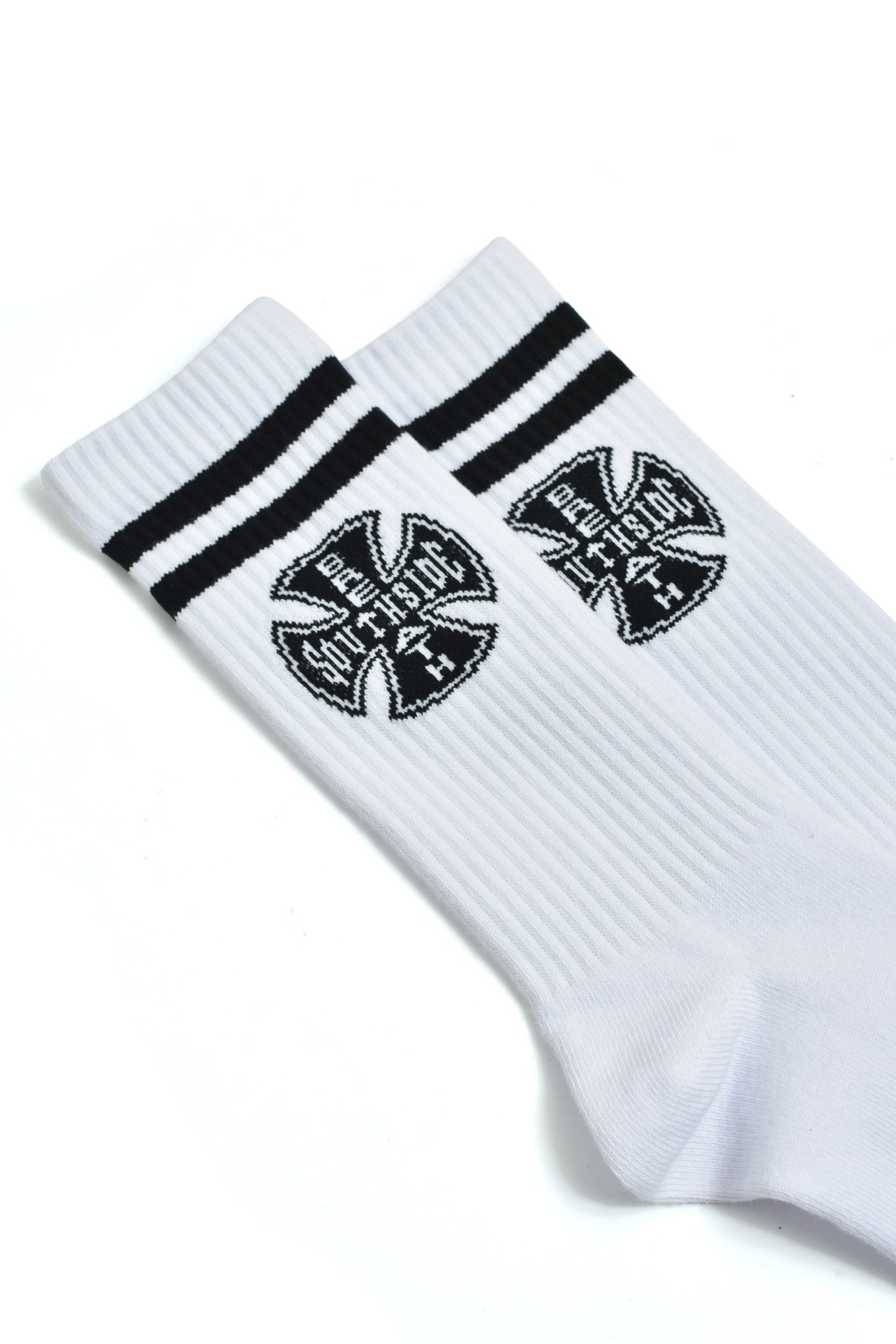 SOUTH SIDE CROSS LOGO SOCKS 2PACK / BLK&WHT