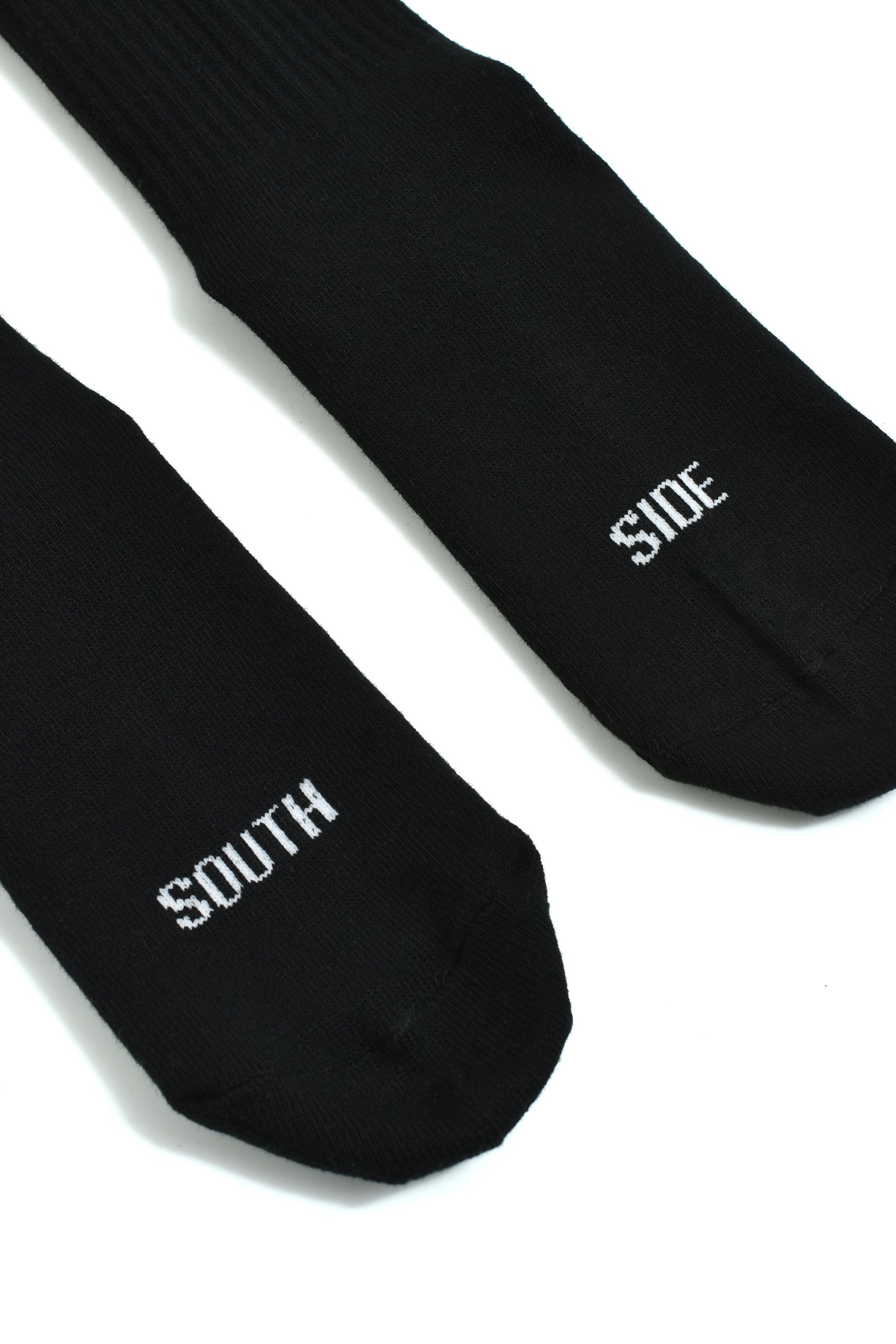 SOUTH SIDE CROSS LOGO SOCKS 2PACK / BLK&WHT