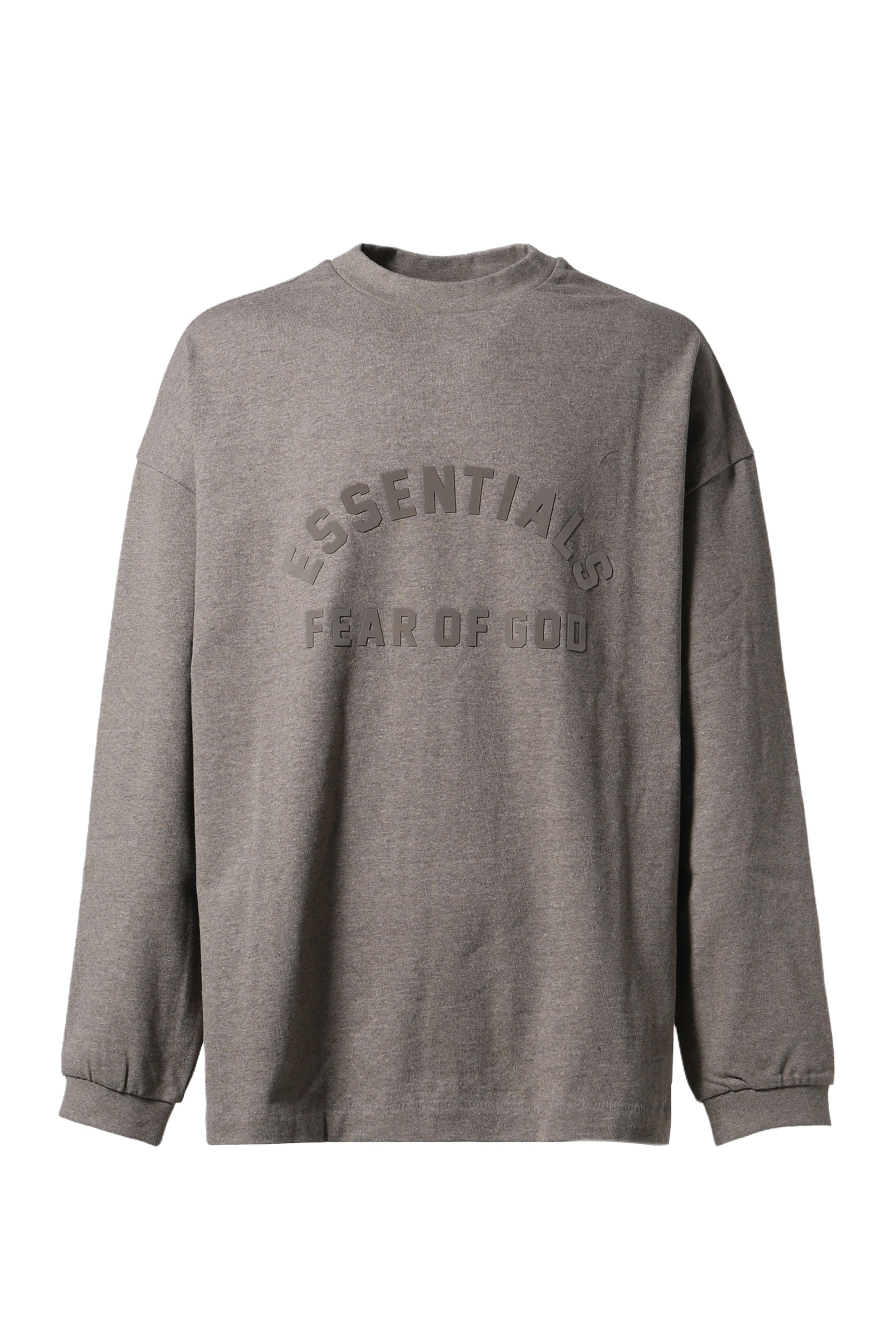 ESSENTIALS L/S TEE / HEATHER GRY