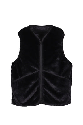 TECH REVERSIBLE BRITISH HUNTER FUR VEST / BLK 