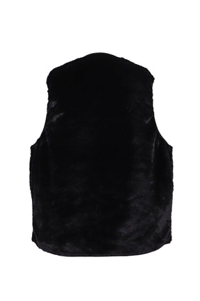 TECH REVERSIBLE BRITISH HUNTER FUR VEST / BLK 