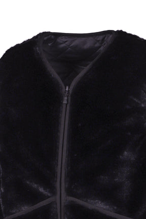 TECH REVERSIBLE BRITISH HUNTER FUR VEST / BLK 