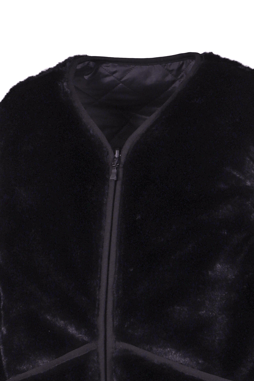 TECH REVERSIBLE BRITISH HUNTER FUR VEST / BLK 
