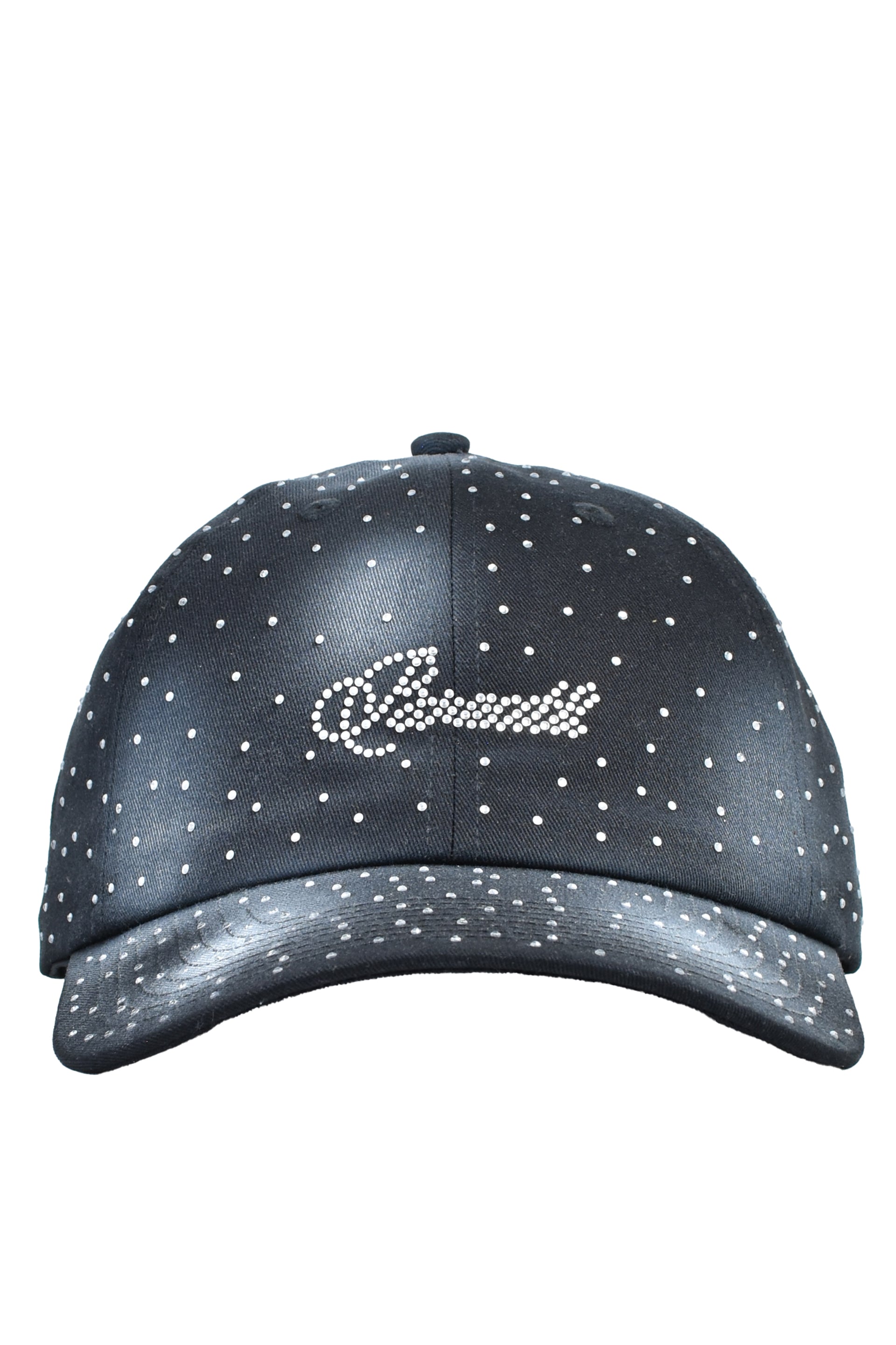 SCRIPT LOGO GLITTER CAP / BLK
