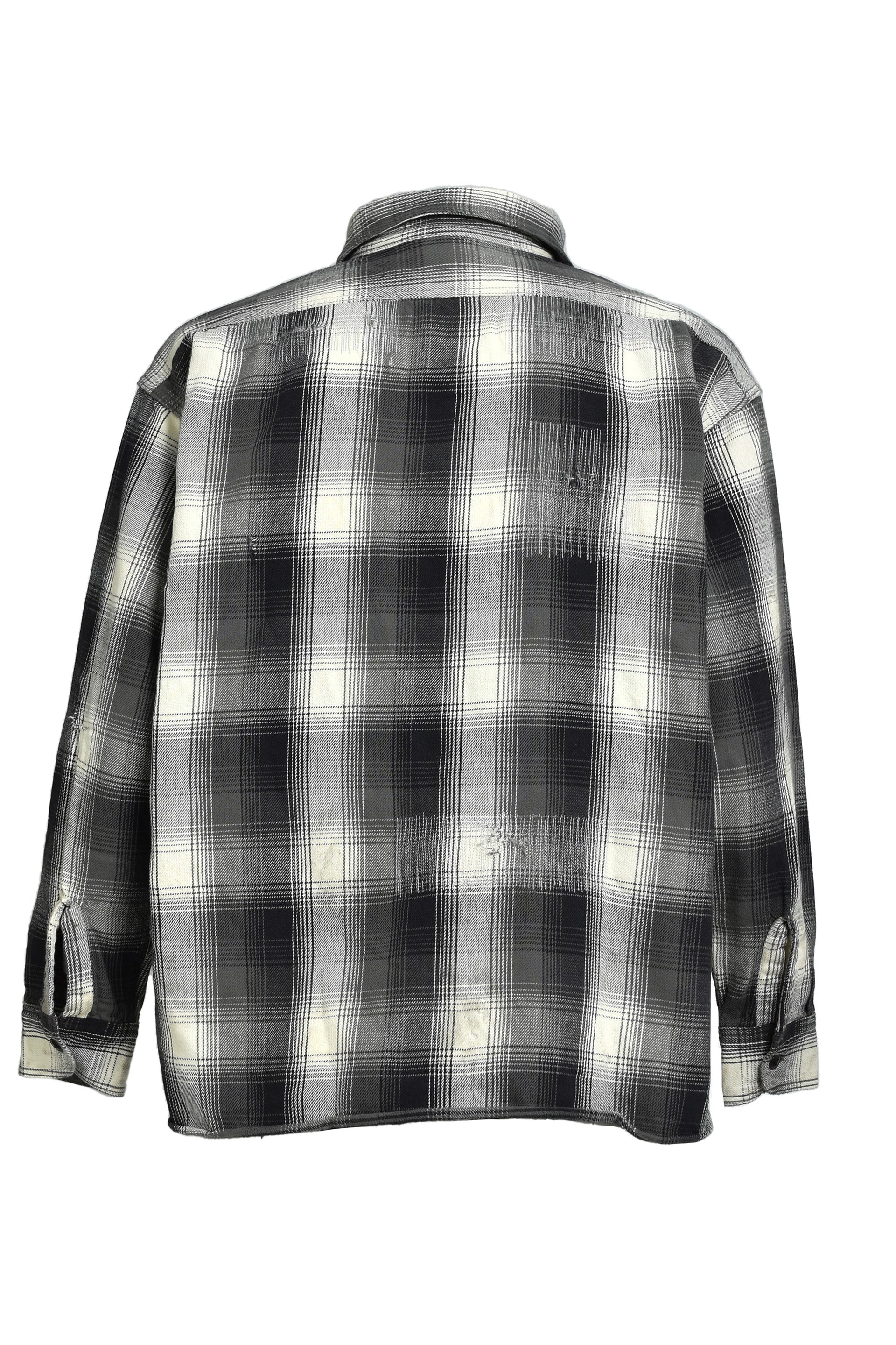BB_FLANNEL SHIRT/CHECK / BLK