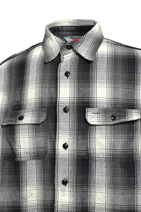 BB_FLANNEL SHIRT/CHECK / BLK