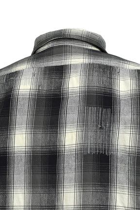 BB_FLANNEL SHIRT/CHECK / BLK