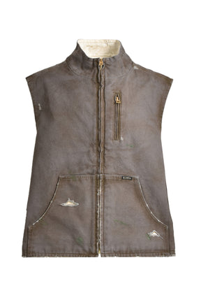 BORO DUCK VEST / GRY