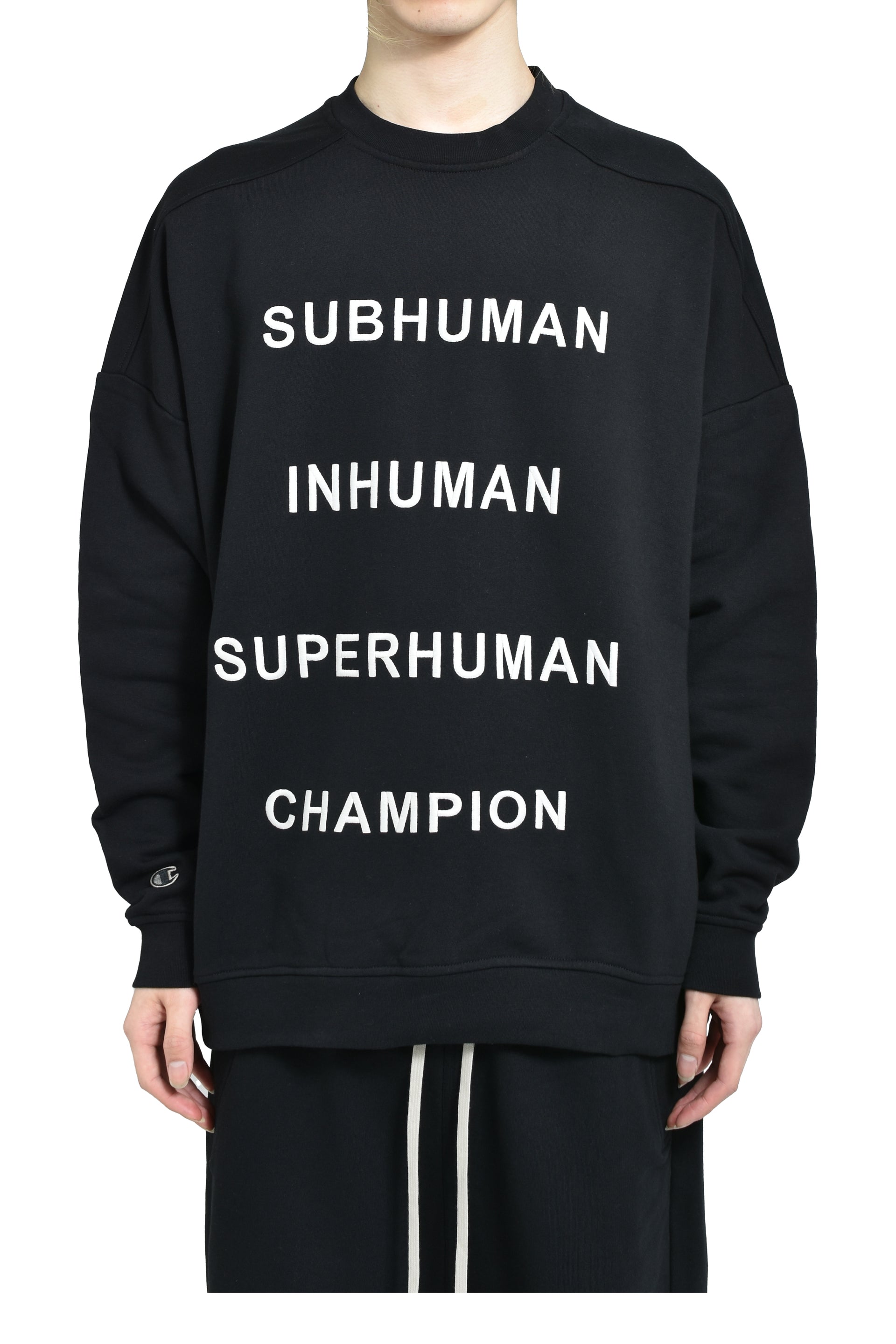 Rick Owens × Champion JUMBO SWEAT / BLK