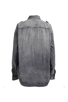 EMBELLISHED MILITARY SHIRTS / BLK