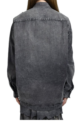 EMBELLISHED MILITARY SHIRTS / BLK