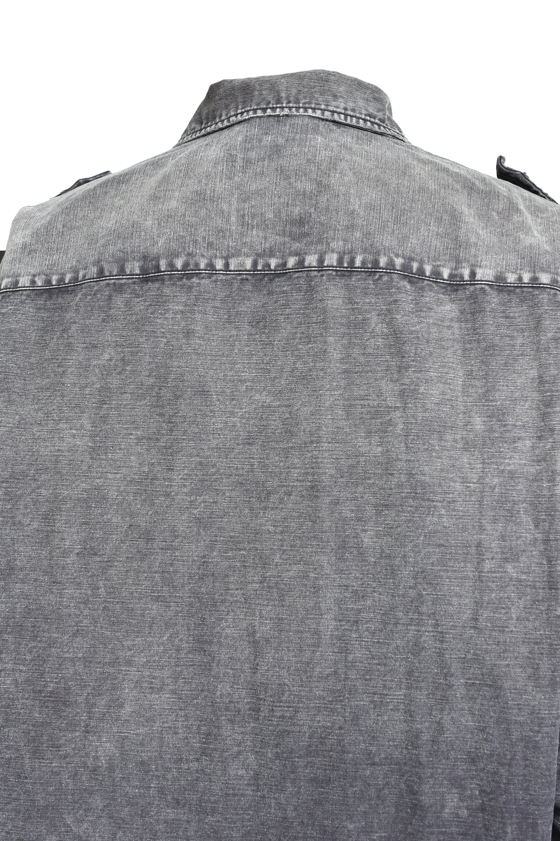 EMBELLISHED MILITARY SHIRTS / BLK