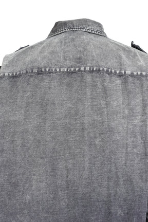 EMBELLISHED MILITARY SHIRTS / BLK