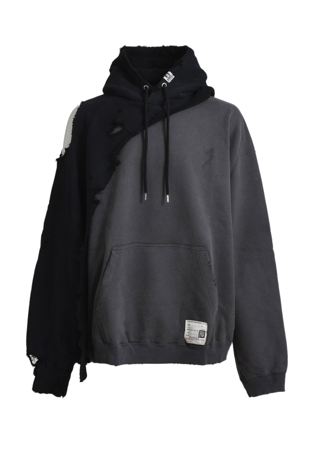 LAYERED HOODIE / BLK