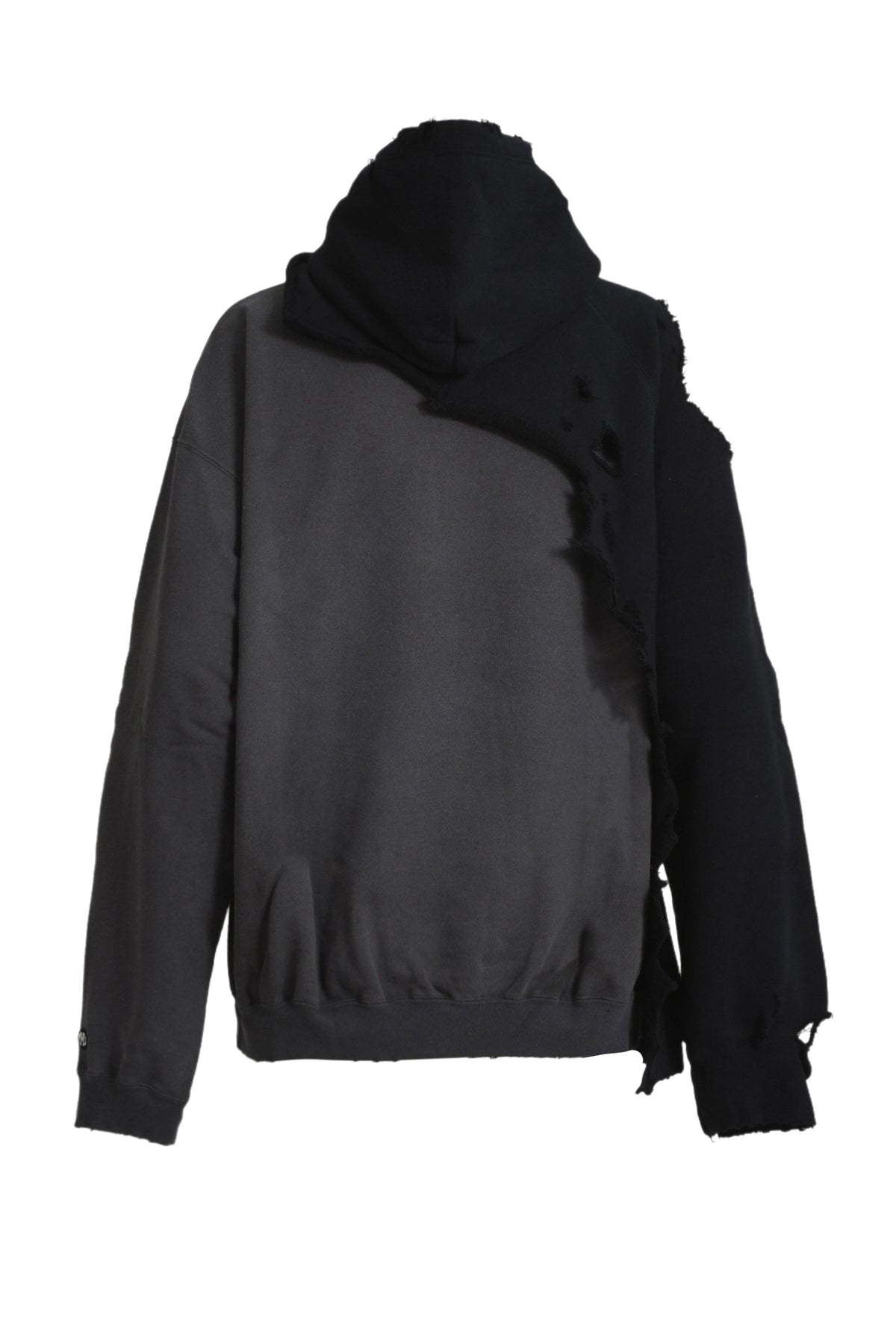 LAYERED HOODIE / BLK