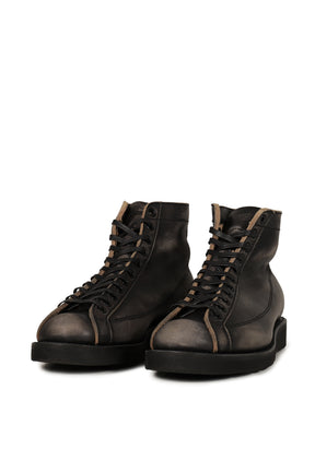 "HENRY" DISTRESSED MONKEY BOOTS / BLK