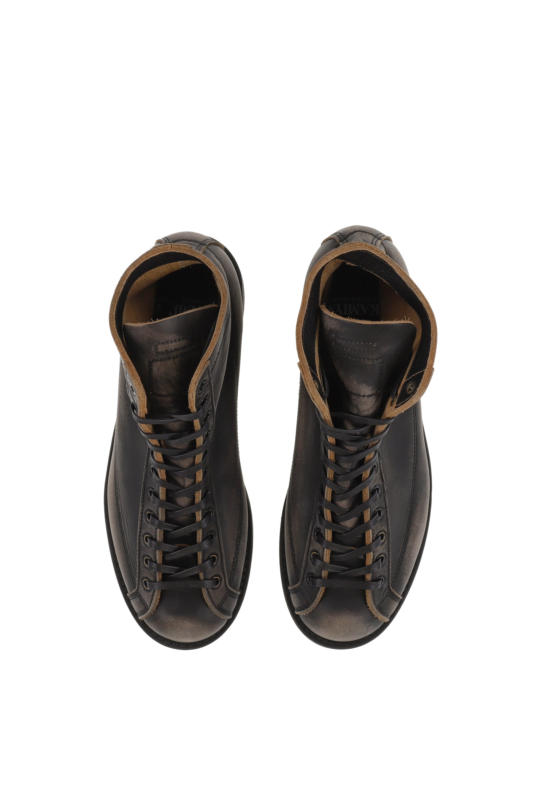 "HENRY" DISTRESSED MONKEY BOOTS / BLK