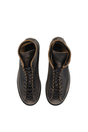 "HENRY" DISTRESSED MONKEY BOOTS / BLK