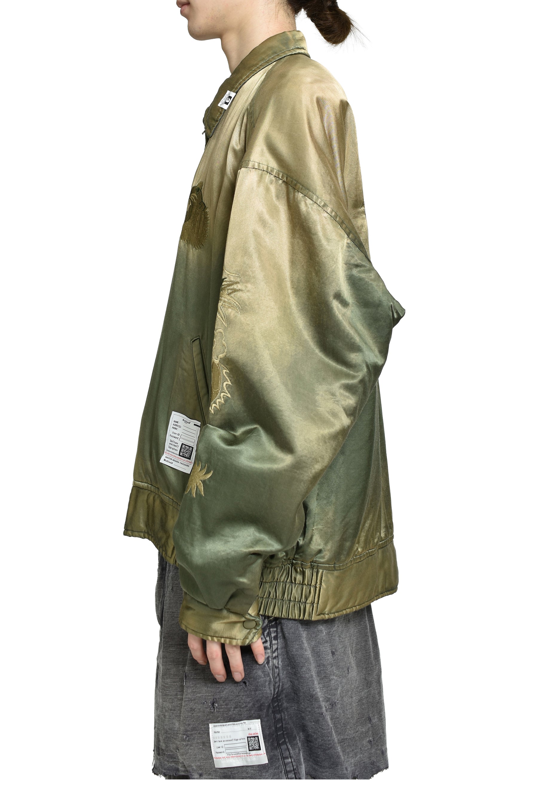 Maison MIHARA YASUHIRO FW25 COLLARED SOUVENIR JACKET / KHA - NUBIAN