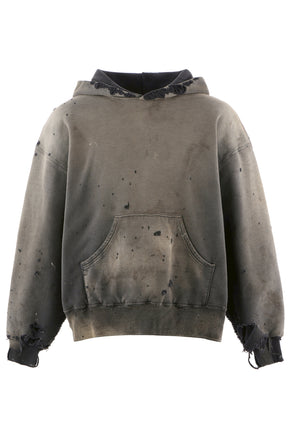 BB_DBL FACE HOODIE/SAINT / BLK