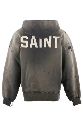 BB_DBL FACE HOODIE/SAINT / BLK