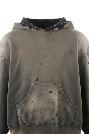 BB_DBL FACE HOODIE/SAINT / BLK