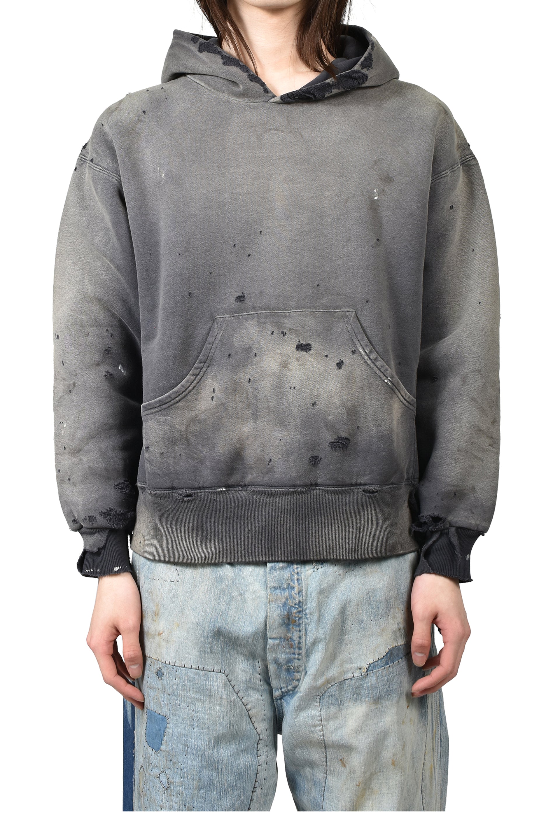 BB_DBL FACE HOODIE/SAINT / BLK 