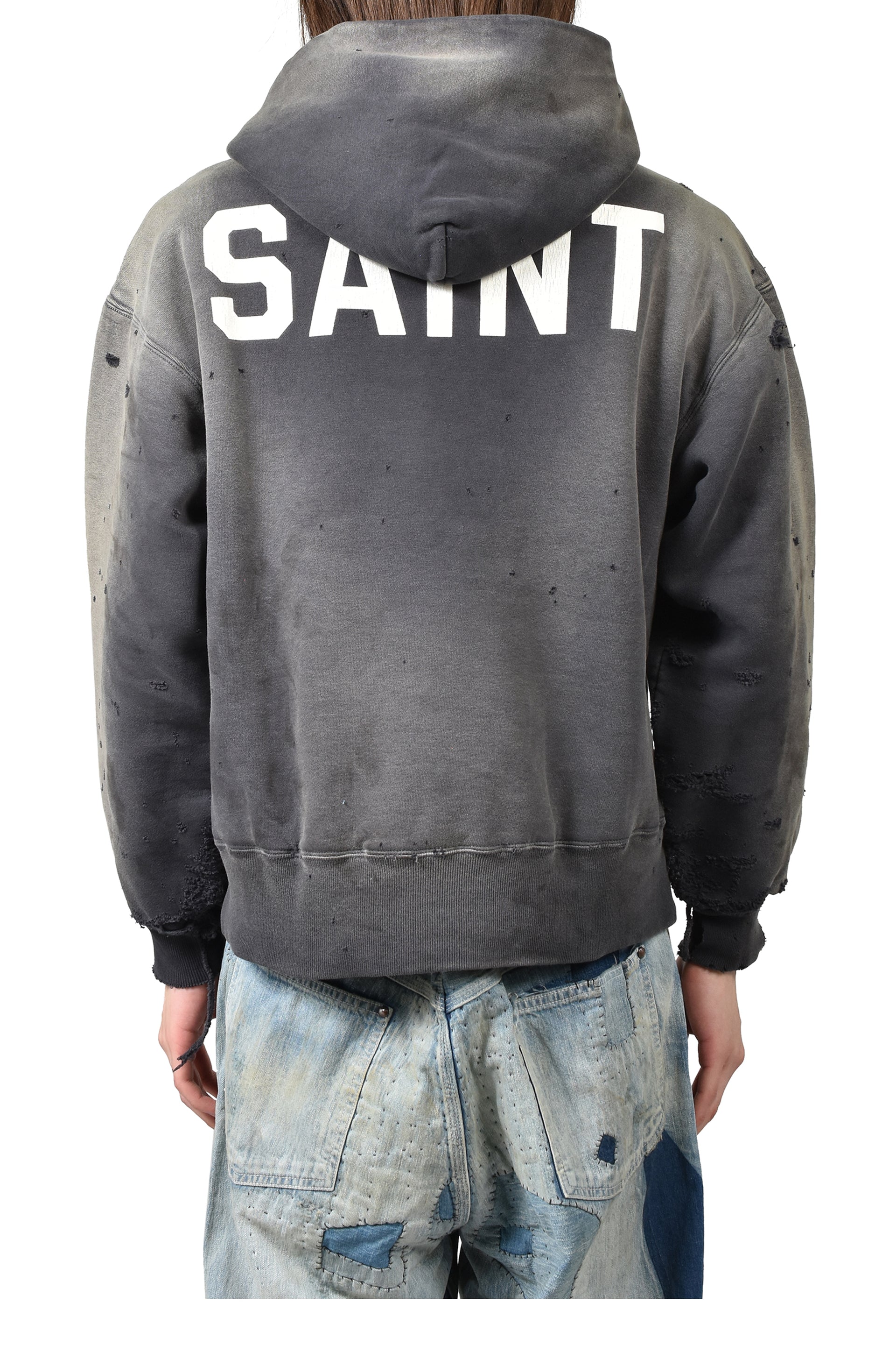 BB_DBL FACE HOODIE/SAINT / BLK 