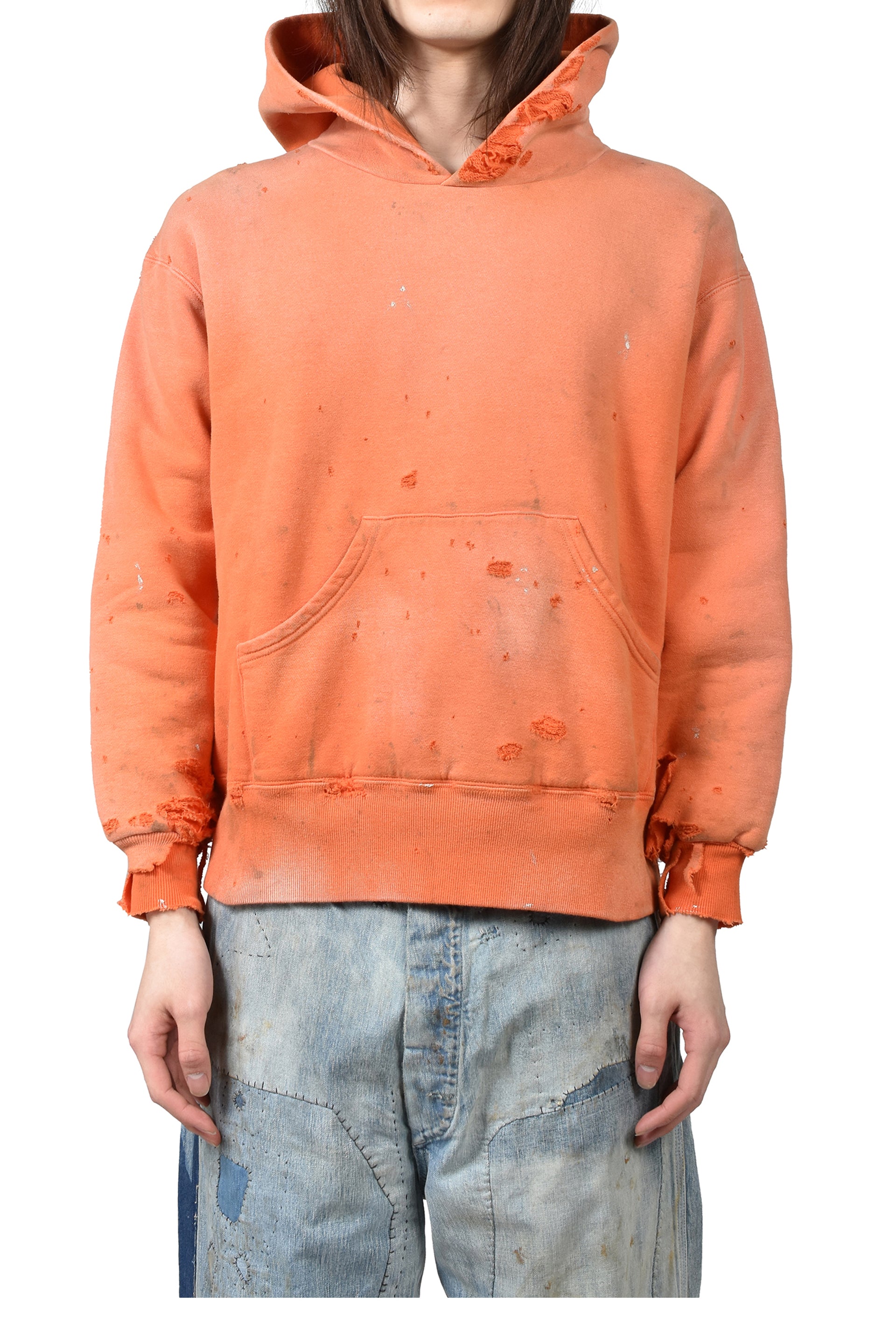 BB_DBL FACE HOODIE/SAINT / ORG