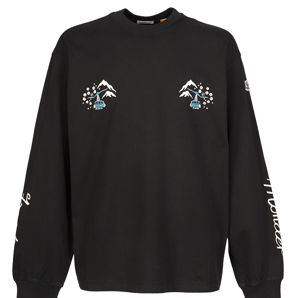 MONCLER × FRAGMENT モンクレール フラグメント FW26 LS T-SHIRT / BLK