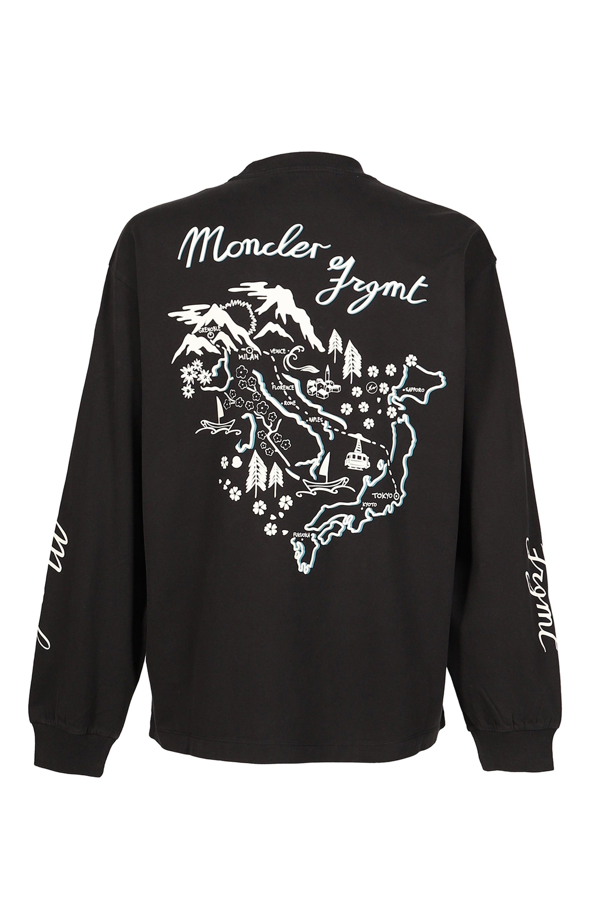 MONCLER × FRAGMENT モンクレール フラグメント FW26 LS T-SHIRT / BLK