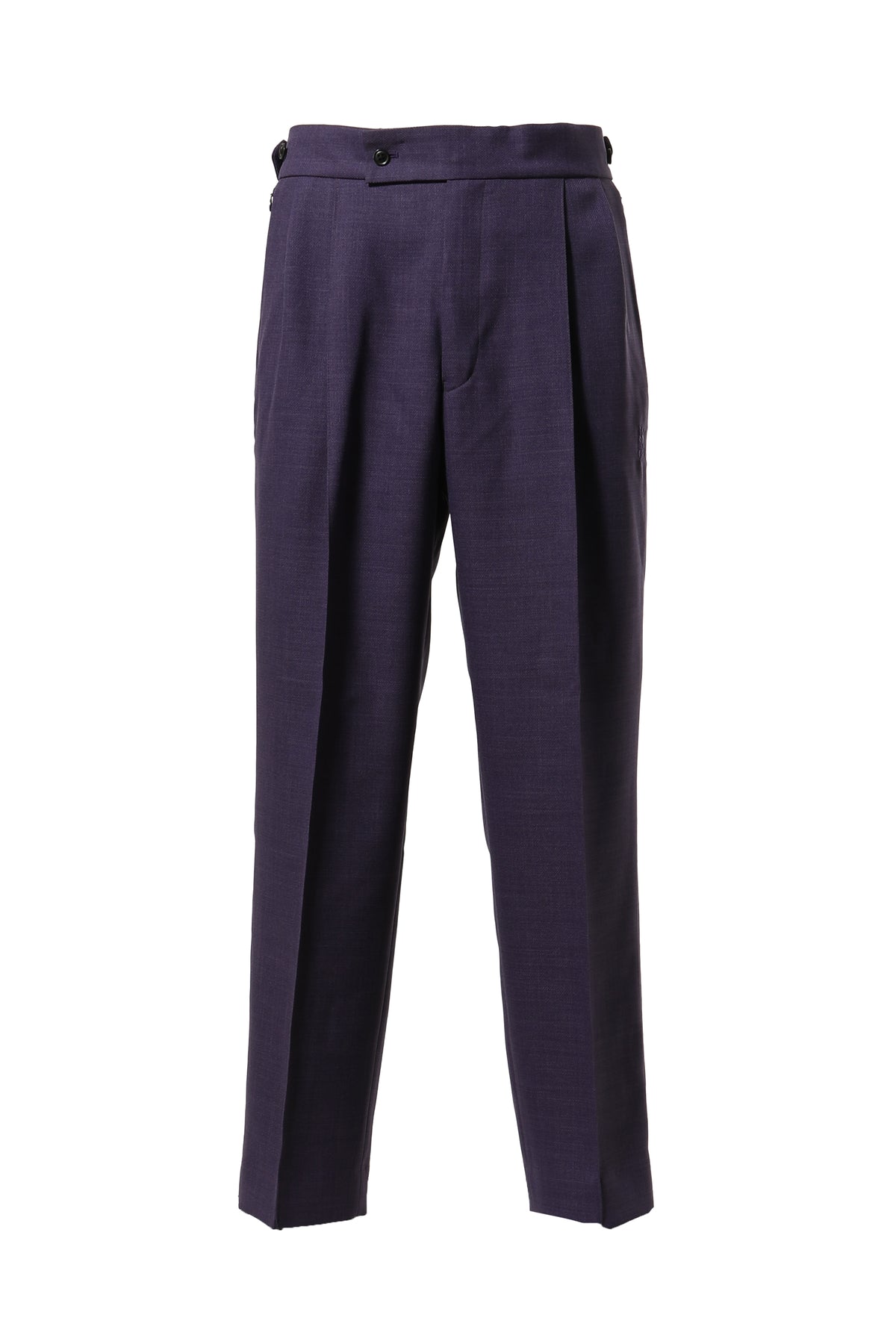 TUCKED SIDE TAB TROUSER - POLY DOBBY CLOTH / PUR