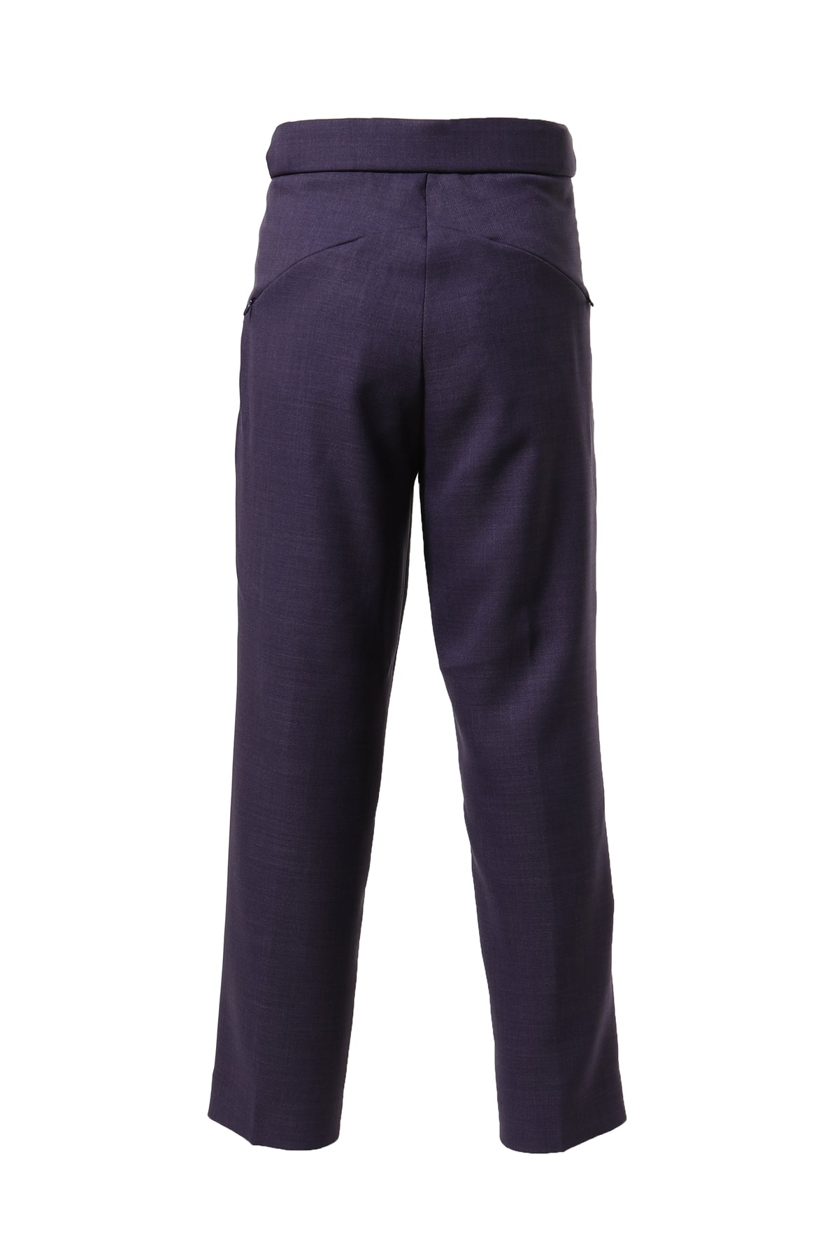 TUCKED SIDE TAB TROUSER - POLY DOBBY CLOTH / PUR