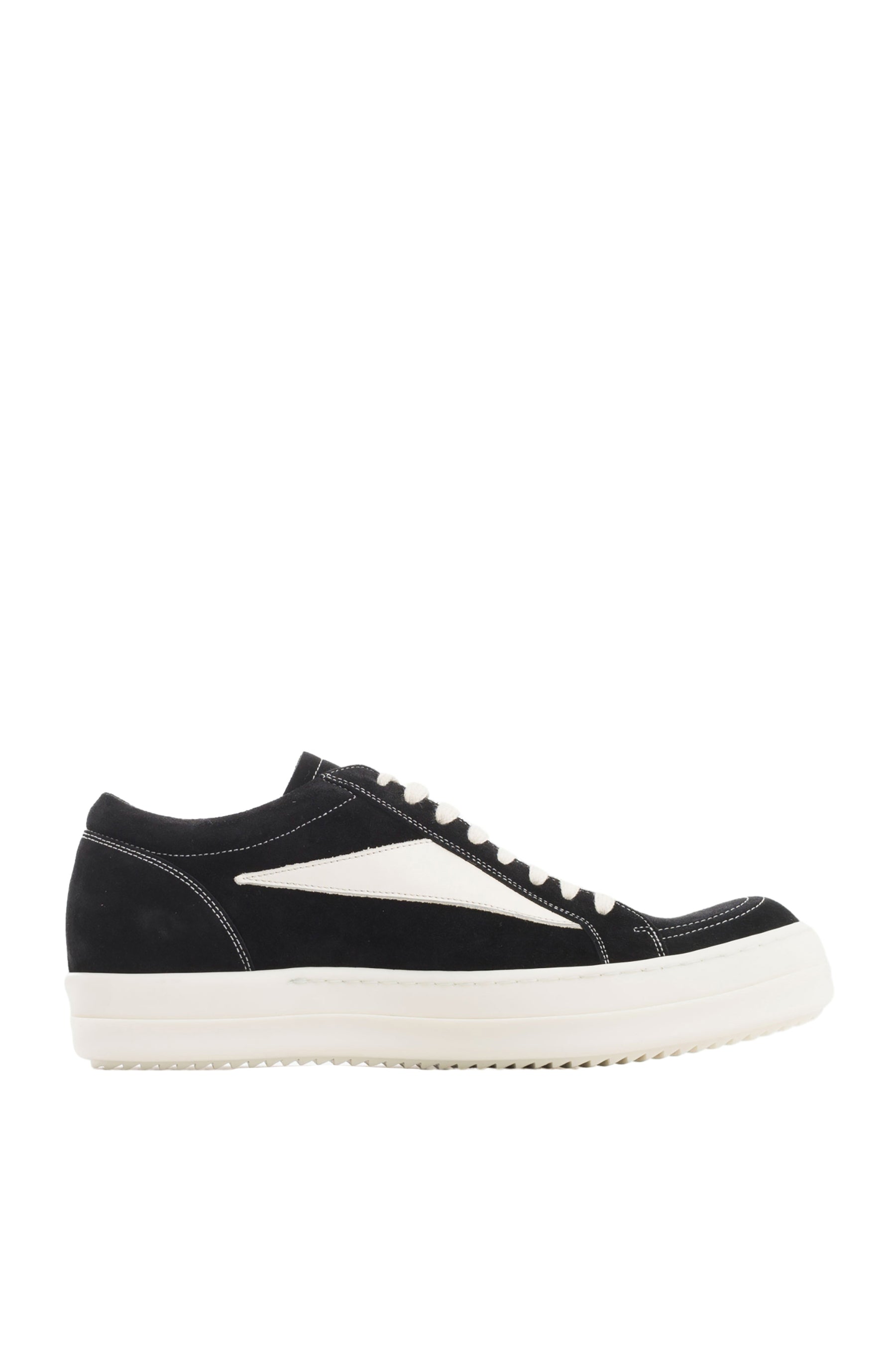 Rick Owens SS23 VINTAGE SNEAKS / BLACK/MILK/MILK -NUBIAN