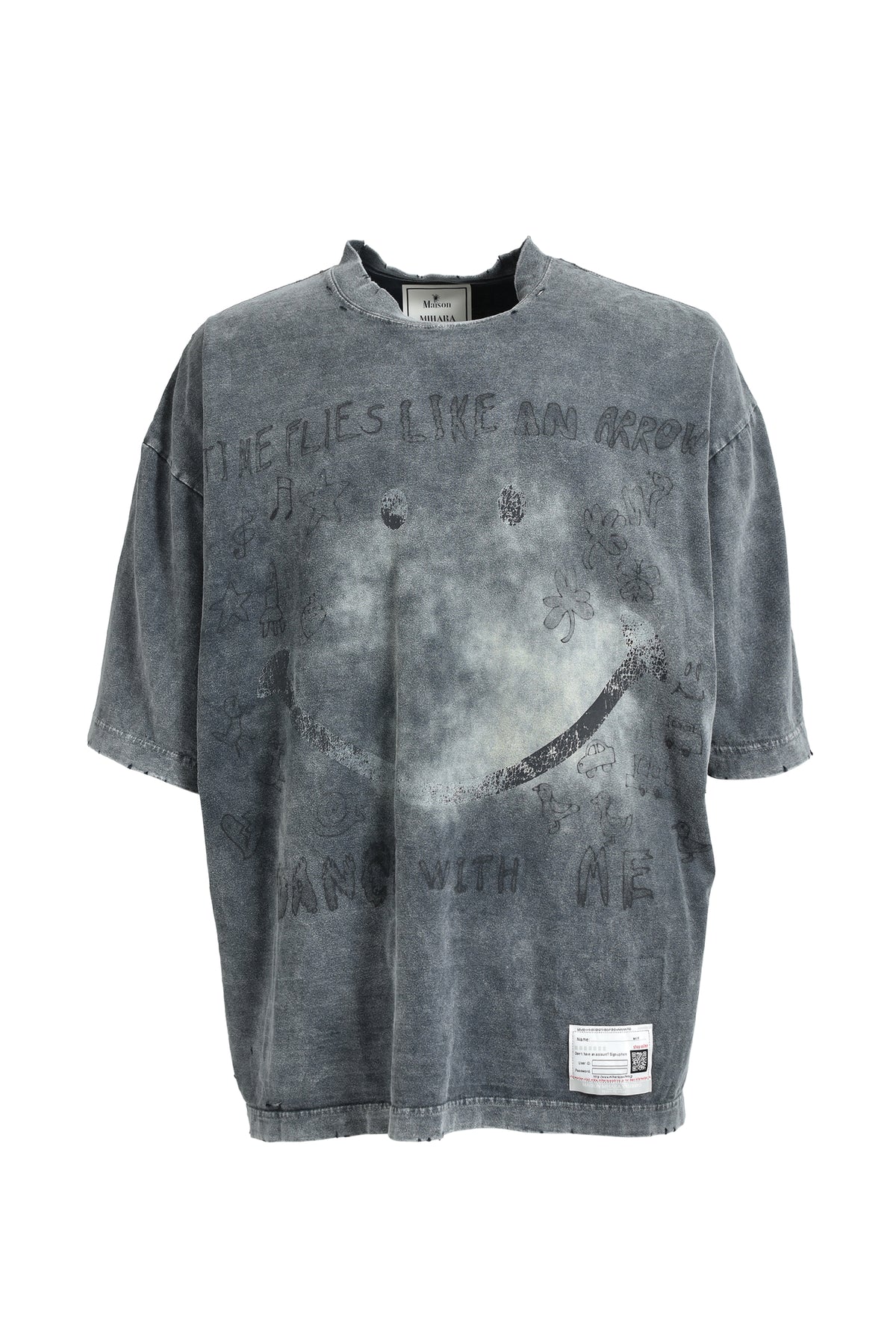 BLEACHED TEE / BLK