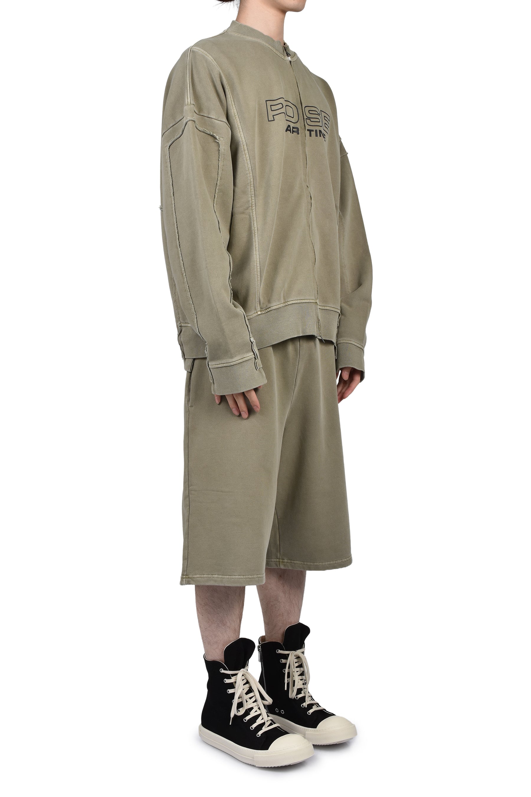 SWEAT SHORTS / GRN SAGE WASHED GRN, SAGE WASHED GRY