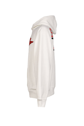 M J SM FLC HOODIE / WHT