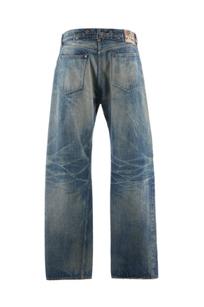 BB_DENIM PNT/5PKTS DAMAGE / BLU