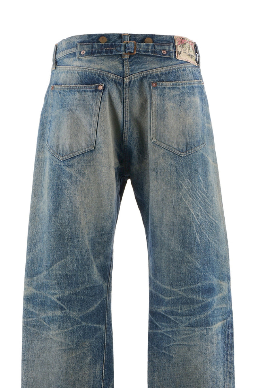 BB_DENIM PNT/5PKTS DAMAGE / BLU