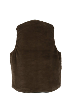 TECH REVERSIBLE BRITISH HUNTER FUR VEST / D.GRN