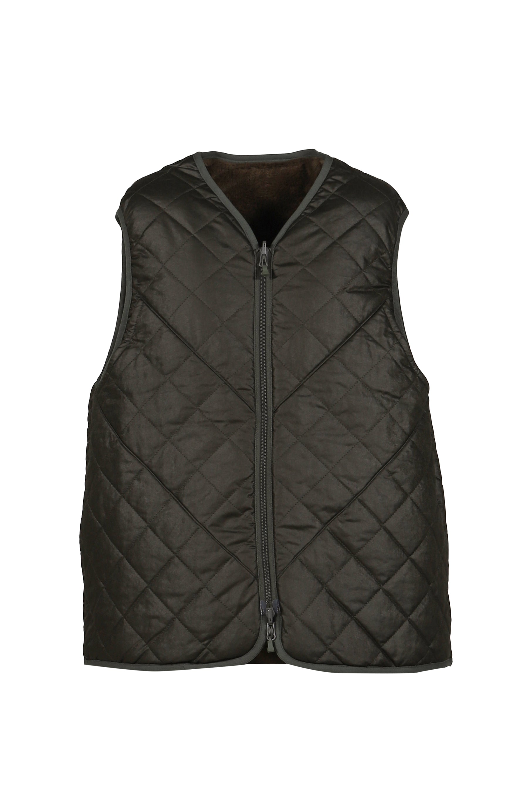 TECH REVERSIBLE BRITISH HUNTER FUR VEST / D.GRN