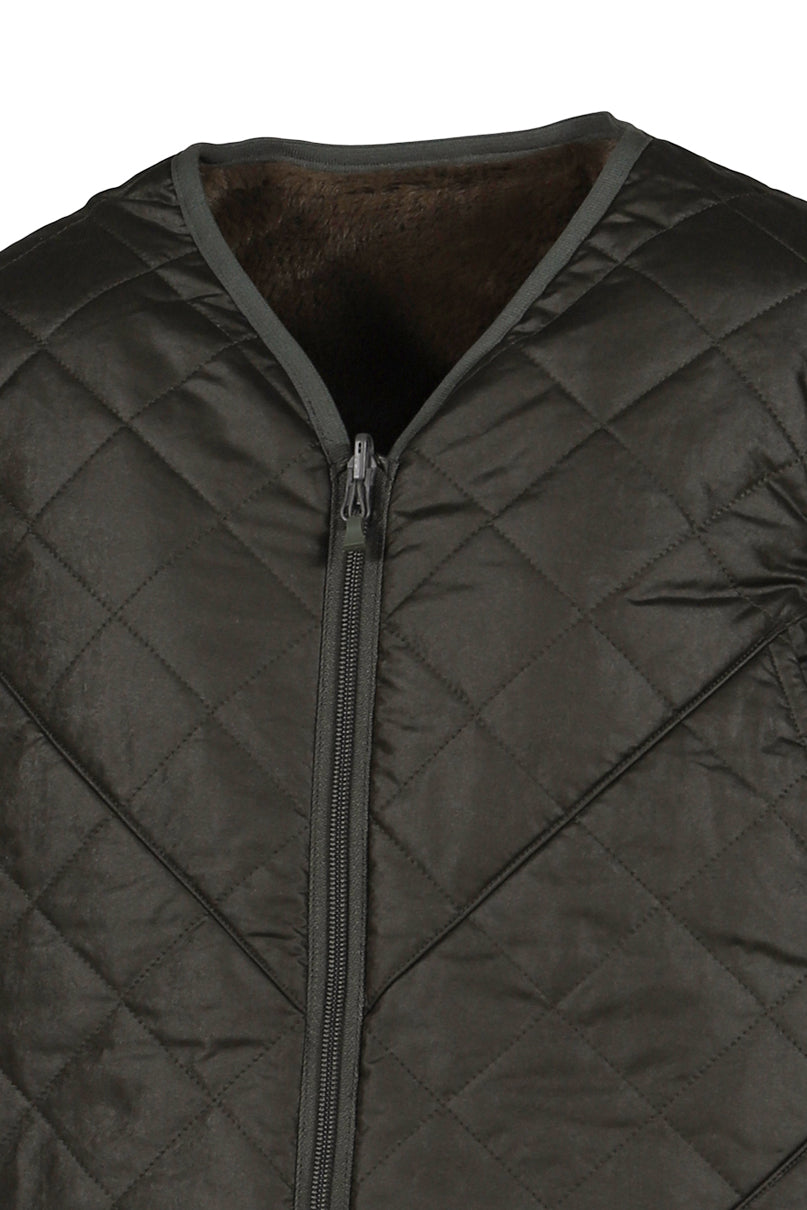 TECH REVERSIBLE BRITISH HUNTER FUR VEST / D.GRN