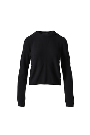 BIKER ROUND NECK / BLK